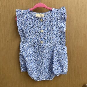 Vignette Blue Floral Bubble NWOT - 12 - 18M